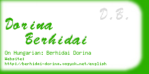 dorina berhidai business card